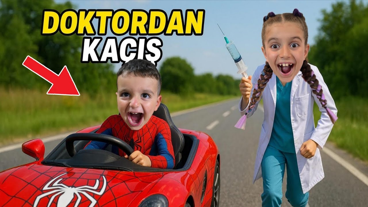 POYRAZ ELİF DOKTOR SPİDERMAN OLDU HERKES İĞNEDEN KORKTU!!
