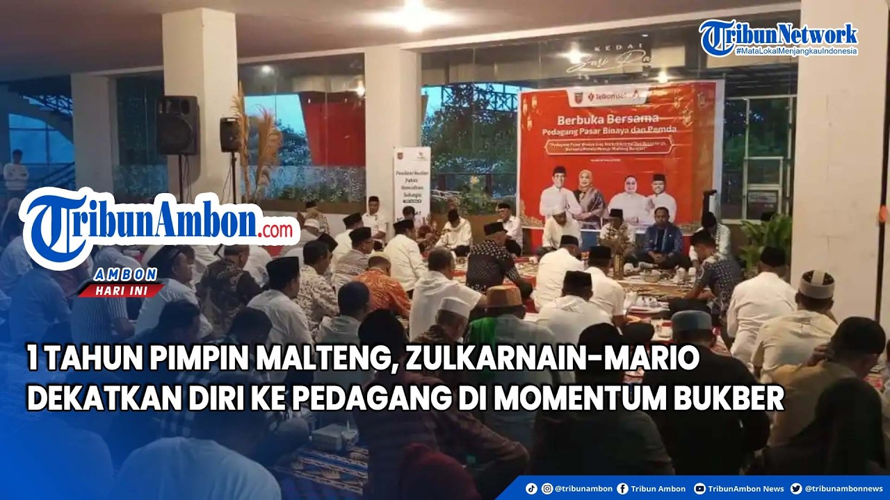 1 Tahun Pimpin Malteng, Zulkarnain Mario Dekatkan Diri ke Pedagang di Momentum Bukber