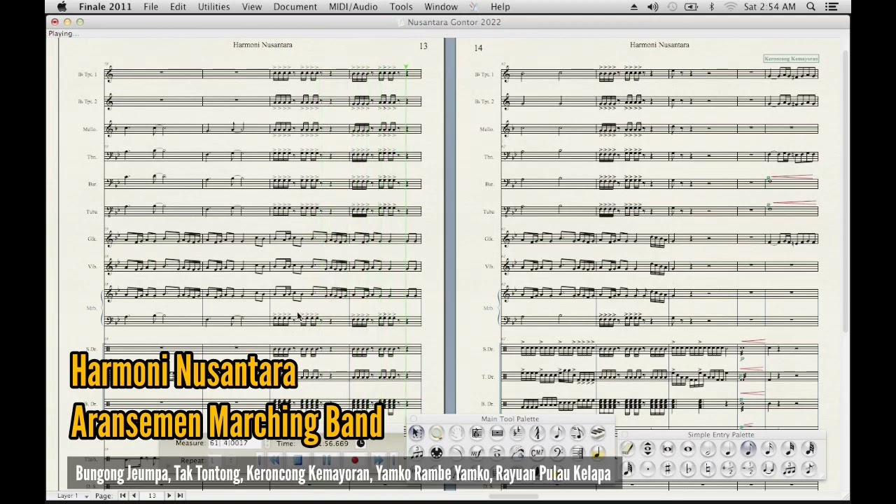 Harmoni Nusantara | Aransemen Marching Band