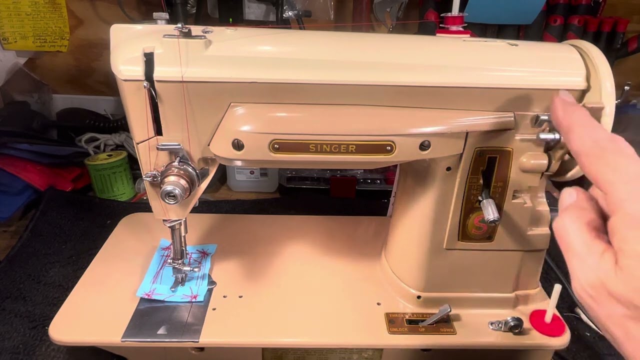 EASIEST, SIMPLEST NEWBY SEWING MACHINE EVER MADE-SINGER SLANTAMATIC 404-STATE OF THE ART (video 471)