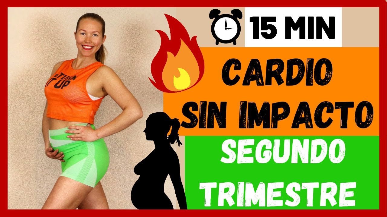RUTINA Y EJERCICIOS PARA EMBARAZADAS |CARDIO DE BAJO IMPACTO | SEGUNDO Y TERCER TRIMESTRE