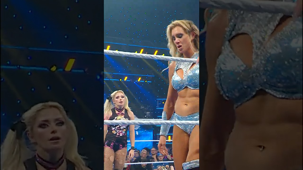 You can cut the tension between Alexa Bliss and Charlotte Flair with a knife 😬