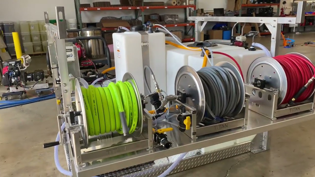 Short Bed Power Washing and Softwash Skid