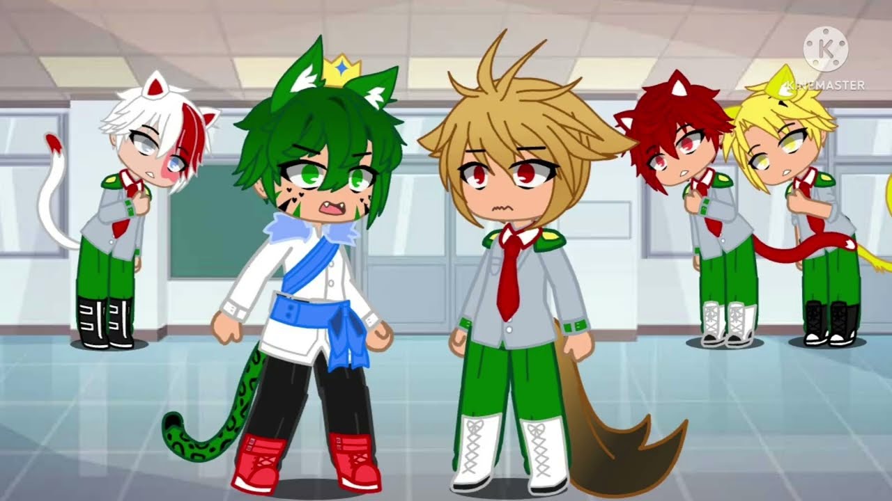 Roar//mha//gacha club//short//deku and bakugo//animal AU