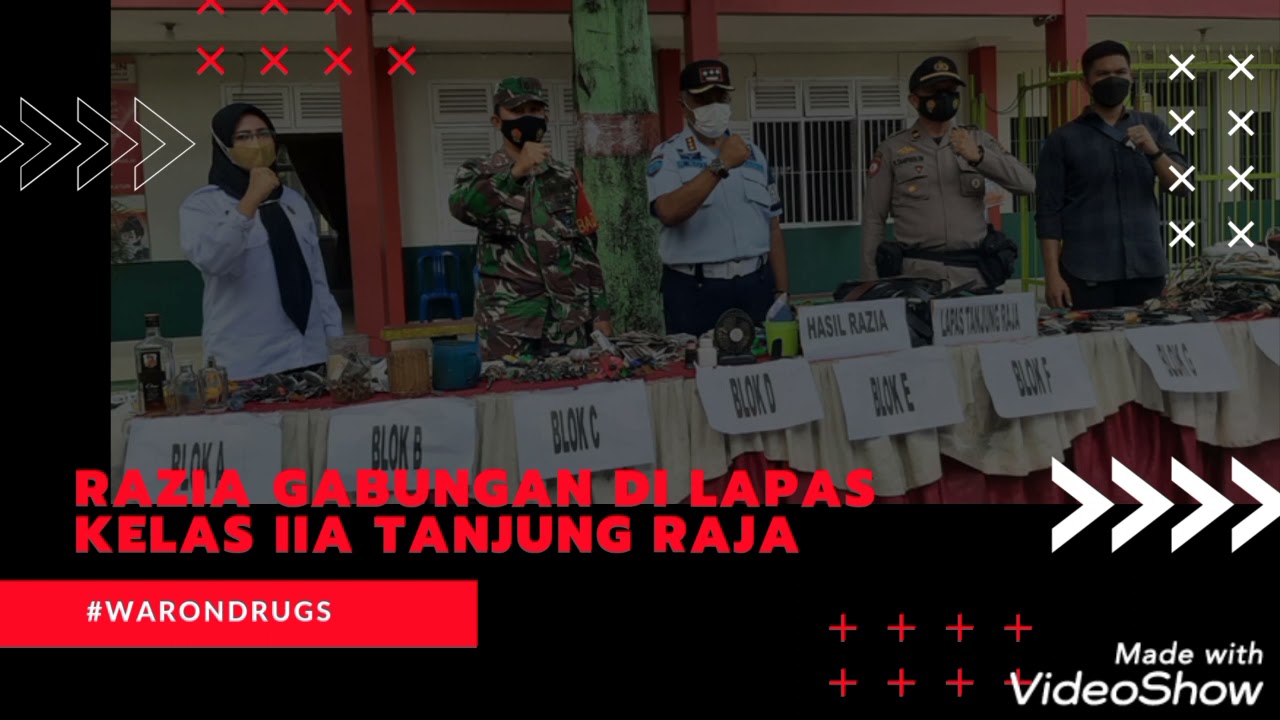 RAZIA GABUNGAN DI LAPAS KELAS IIA TANJUNG RAJA