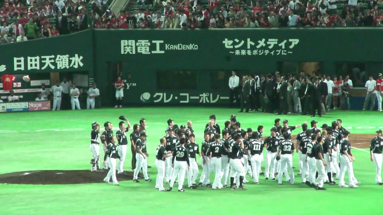 平成２２年１０月１９日ロッテＣＳ最終戦優勝の瞬間