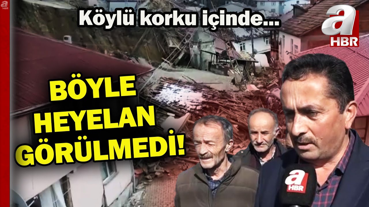 Tokat Niksar'da heyelan köyü ikiye böldü! Köyün taşınması için çalışmalar sürüyor | A Haber