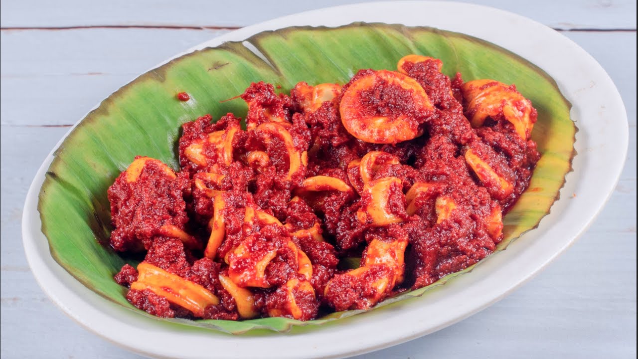 Squid Ghee Roast Mangalore Style | Calamari Ghee Roast Indian Seafood Recipe | Bondas Ghee Roast