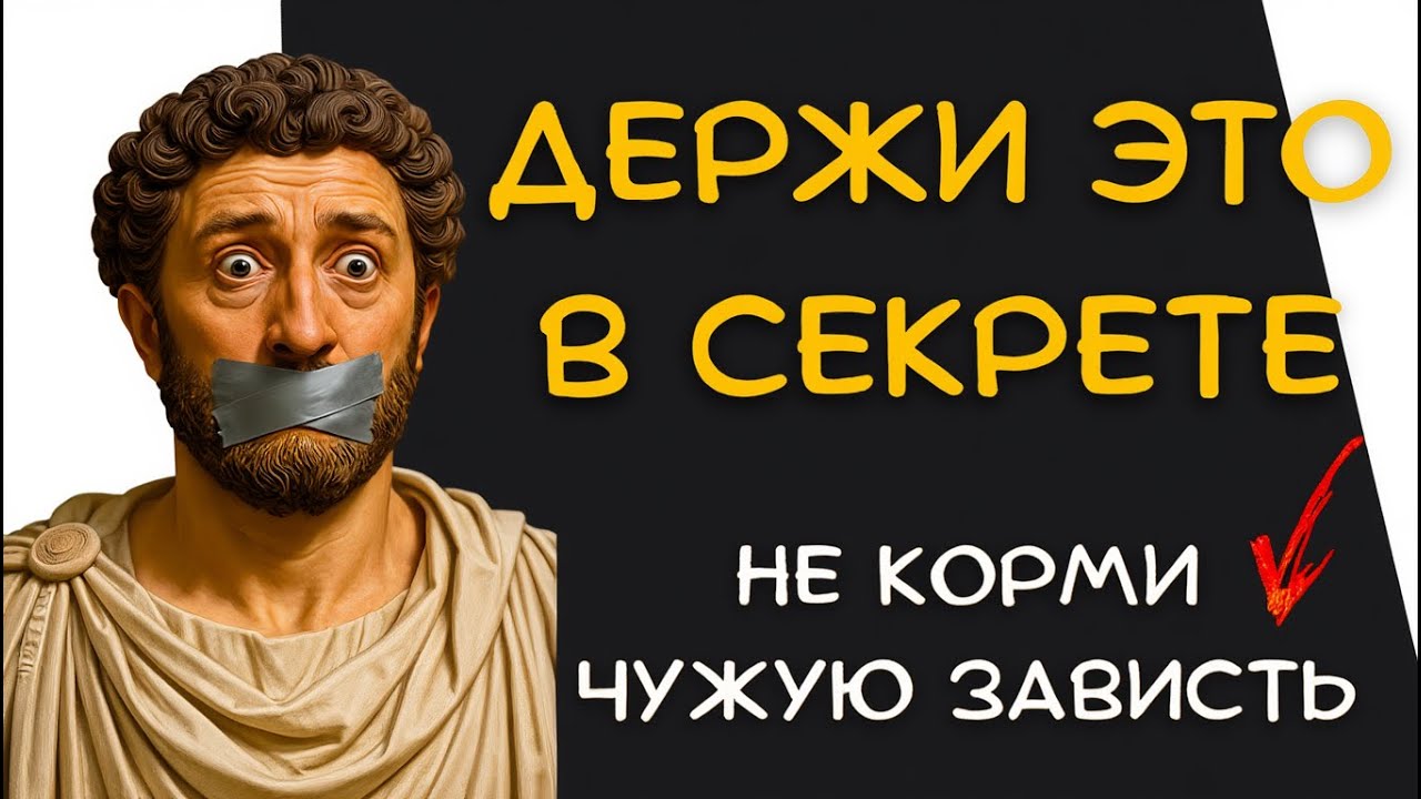 5 Вещей, о Которых 99% Умных Людей Молчат. Стоицизм и Философия Жизни