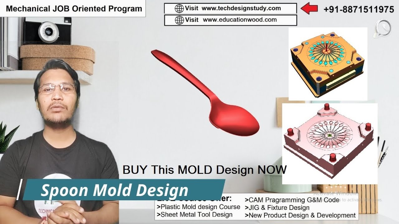 Plastic Spoon Mold Design