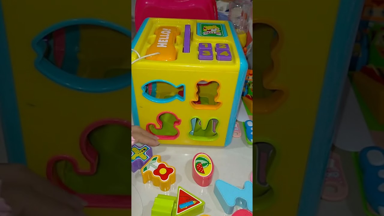 Relaxing ASMR Toy Sounds 🧸 | Shape Sorter Play #asmrsounds #satisfying #toys 