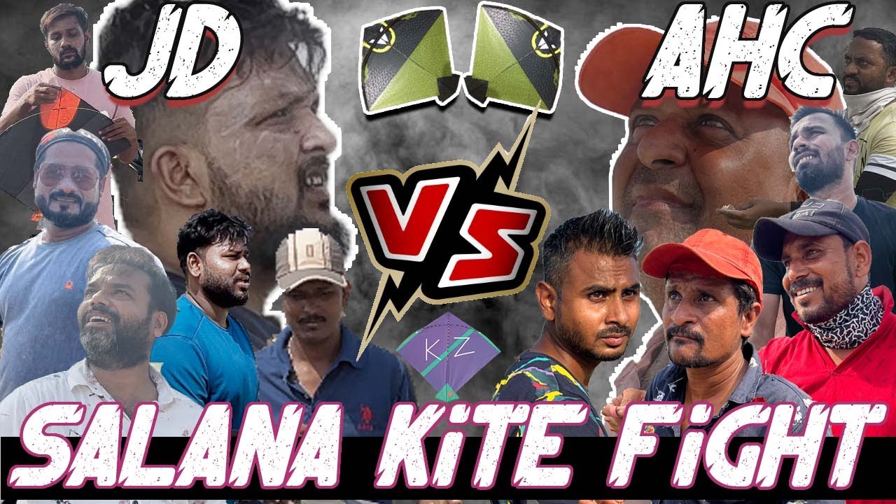 Salana Kite Fighting🤟 🤘 🤙 | AHC Kite Club VS JD Kite Club | Patangbazi | Professional Kite Fighting