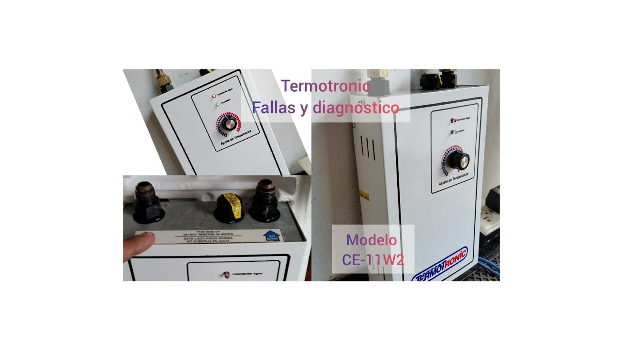 calentador termotronic no enciende y no calienta . modelo CE-11W2