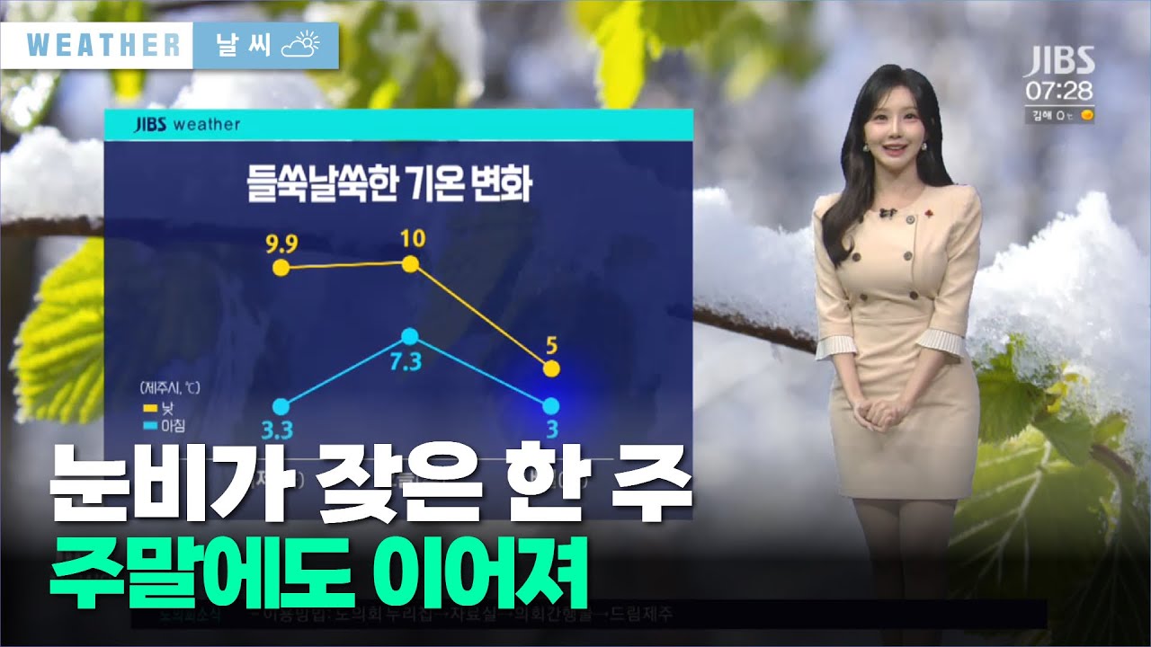 눈비가 잦은 한 주…주말에도 이어져
