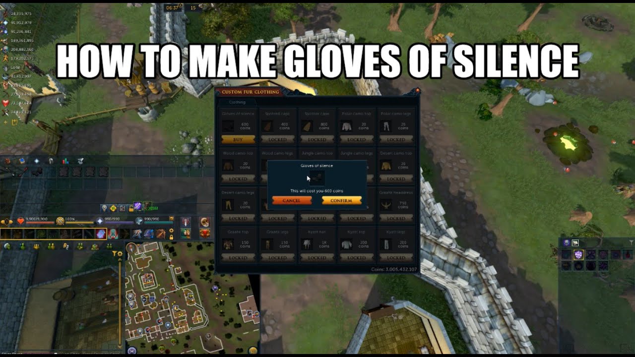 How to make gloves of silence | Runescape 3
