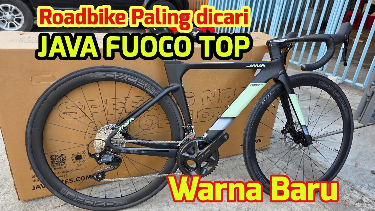 Roadbike Carbon JAVA FUOCO TOP 12Speed Warna Garang