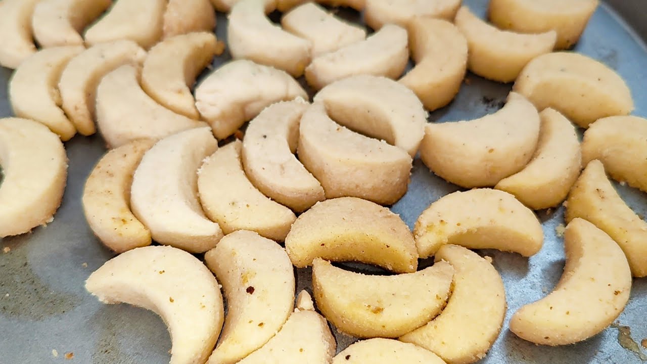 cookies recipe | half moon biscuits without oven no oven egg butter ghee