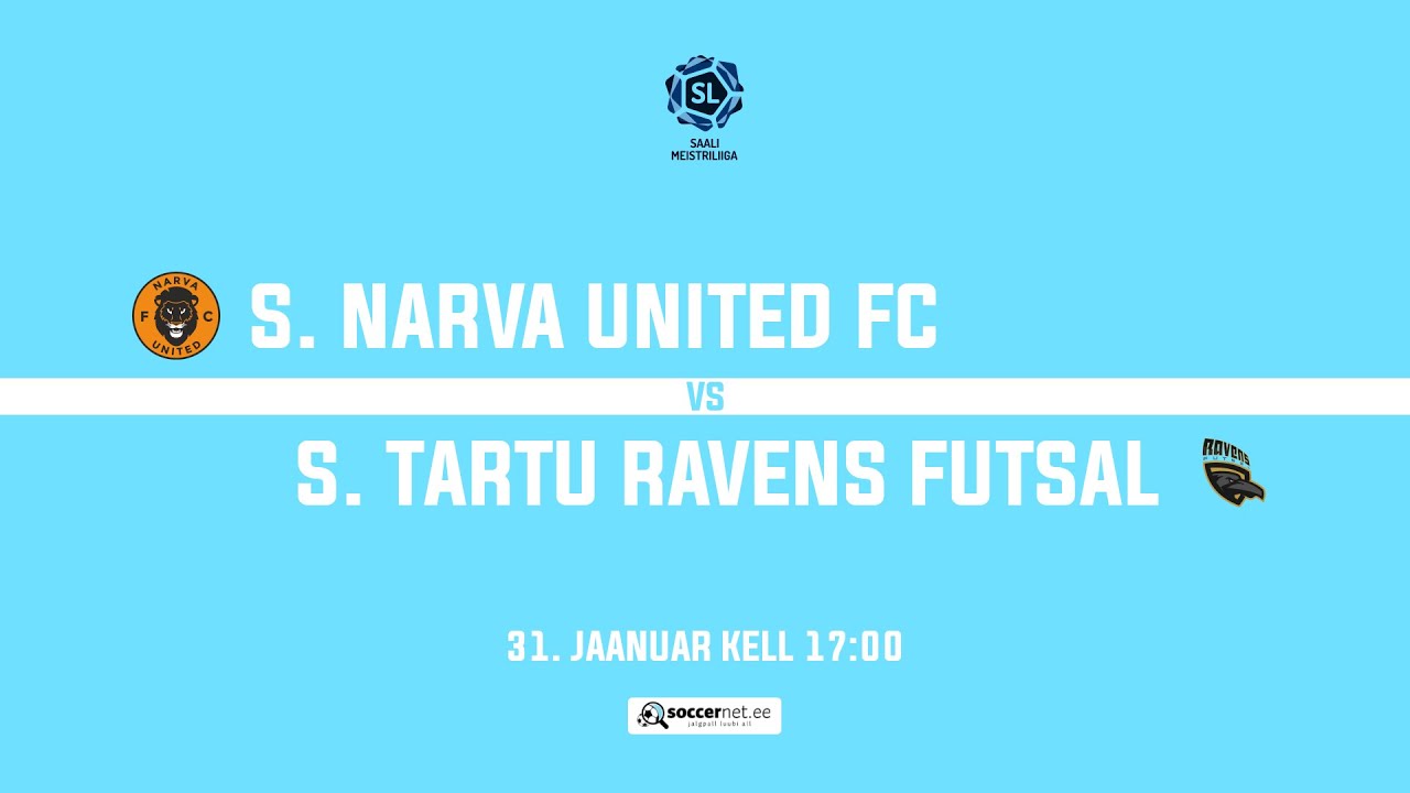 S. Narva United FC - S. Tartu Ravens Futsal | Saalijalgpalli Meistriliiga