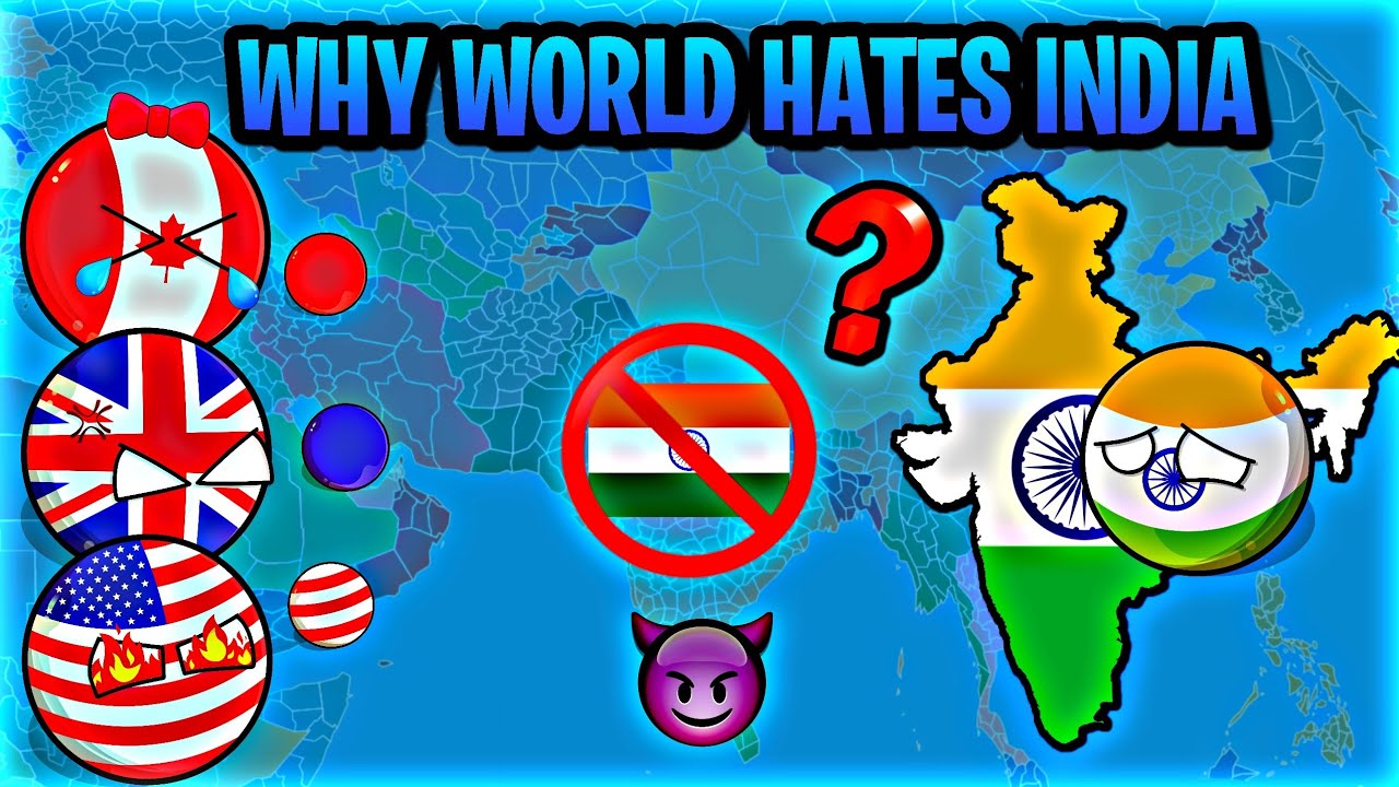 All Countries Against India 🇮🇳💔 | [Exposing Racism & Hate]🥵👿🔥| #countryballs #nutshell