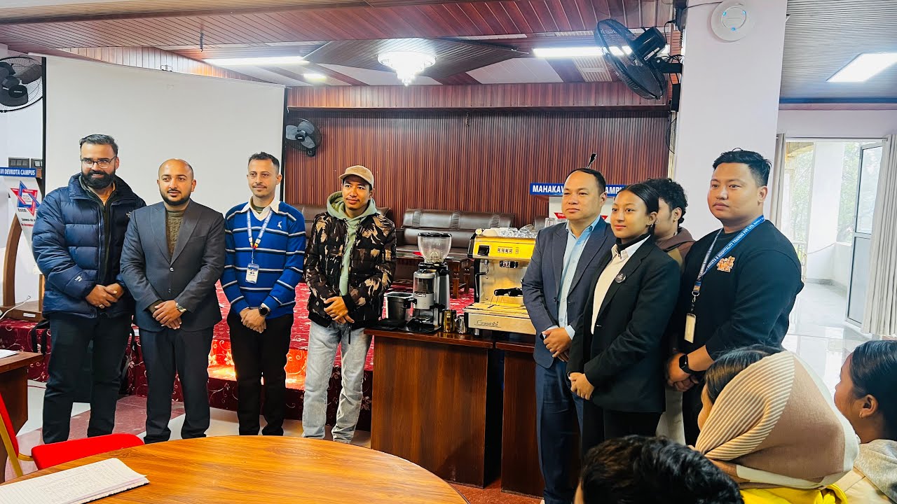 Day 1 Started our barista training workshop at Devkota College❤️