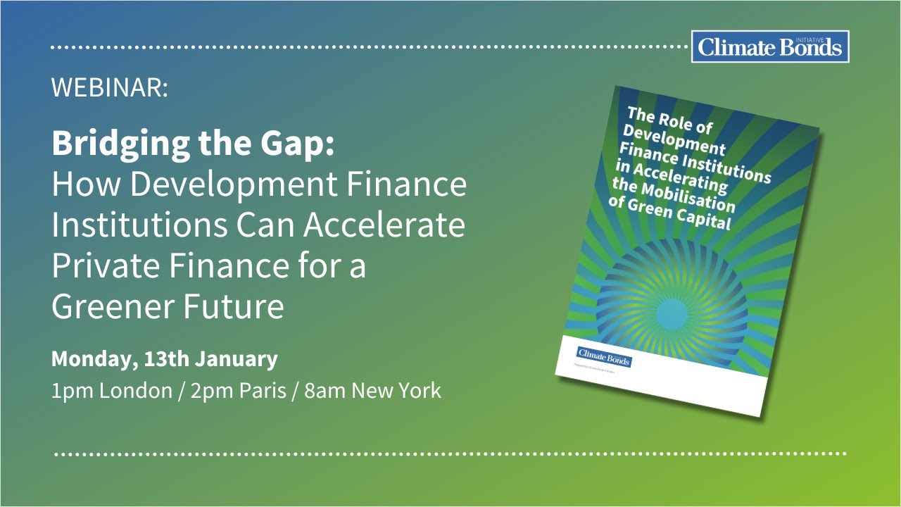 Bridging the Gap: How DFIs Can Accelerate Private Finance for a Greener Future