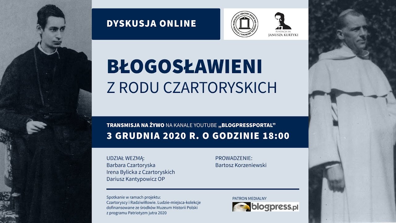 NA ŻYWO:  Błogosławieni z rodu Czartoryskich
