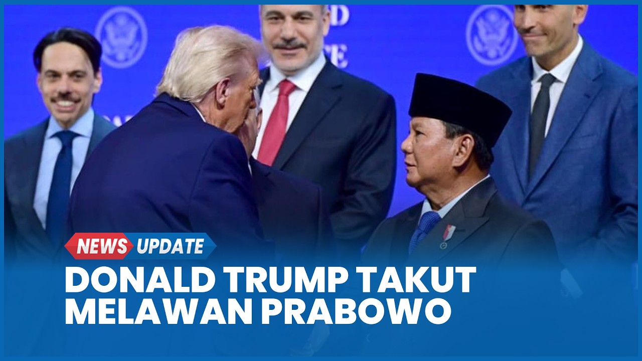 Momen Donald Trump Mengaku Takut Melawan Prabowo