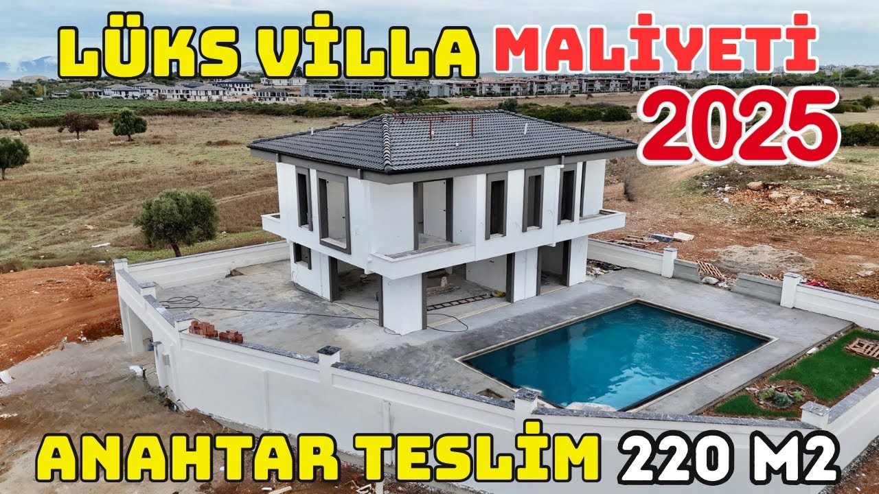 Havuzlu Villa Maliyeti 500 m2 Arsa İçinde 2025 Anahtar Teslim İnşaat