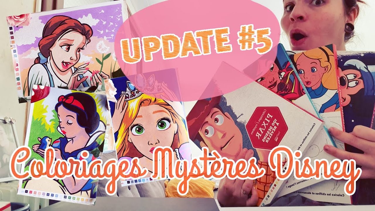 Coloriages Disney Mystères #5 - UPDATE/HAUL ET CONCOURS INSTAGRAM !