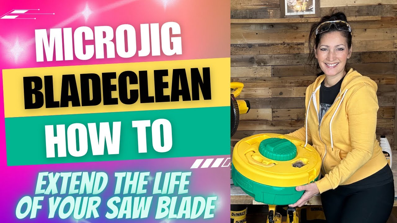 How to Clean a DIRTY Saw Blade with the MICROJIG BLADECLEAN System Shop Microjig link in description