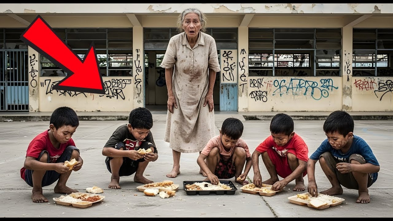 Viuda Se Encontró Con Niños Comiendo Comida Del Suelo — Y Nada Fue Igual Después