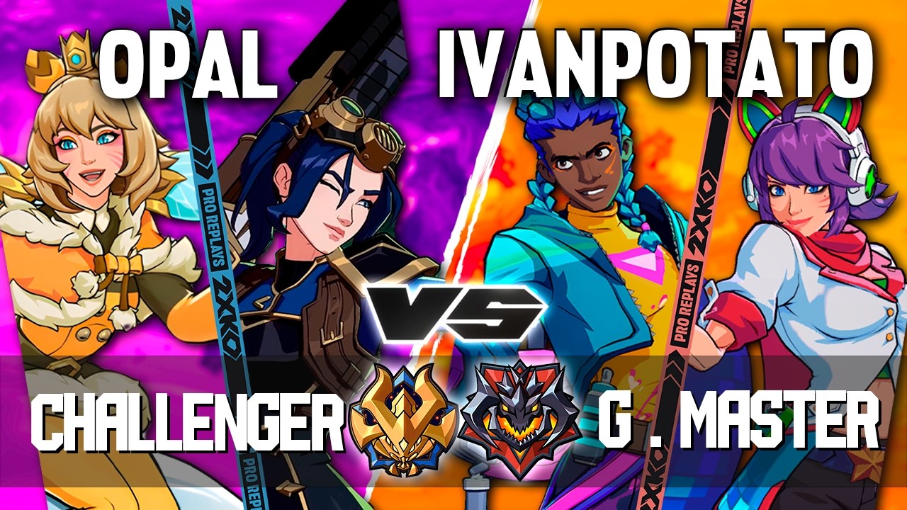 2XKO ▰ OPAL (Caitlyn-Ahri) vs IVANPOTATO (Ekko-Ahri) ▰ 2XKO Pro level replays