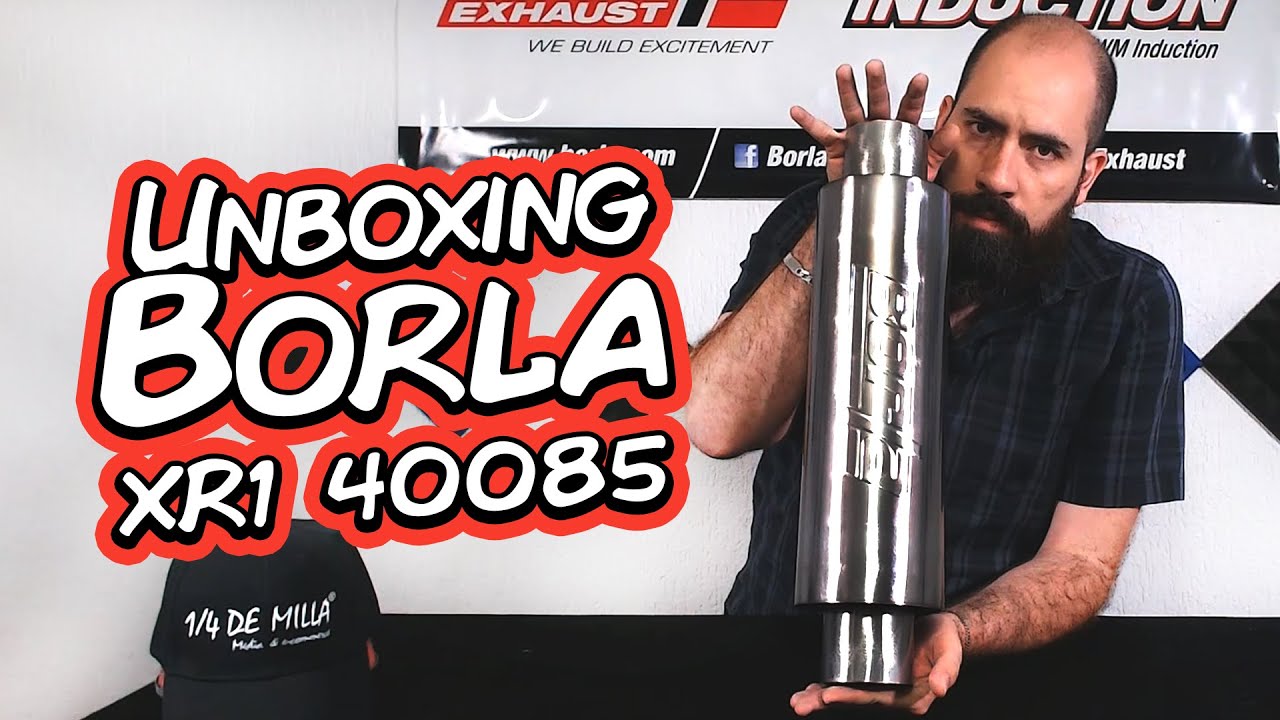 Unboxing Borla XR1 40085 Mofle universal, que contiene y como sale de fabrica.