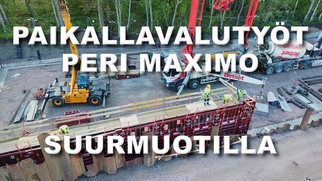 Paikallavalutyöt PERI MAXIMO Järjestelmämuotilla | Timpurilta Talo