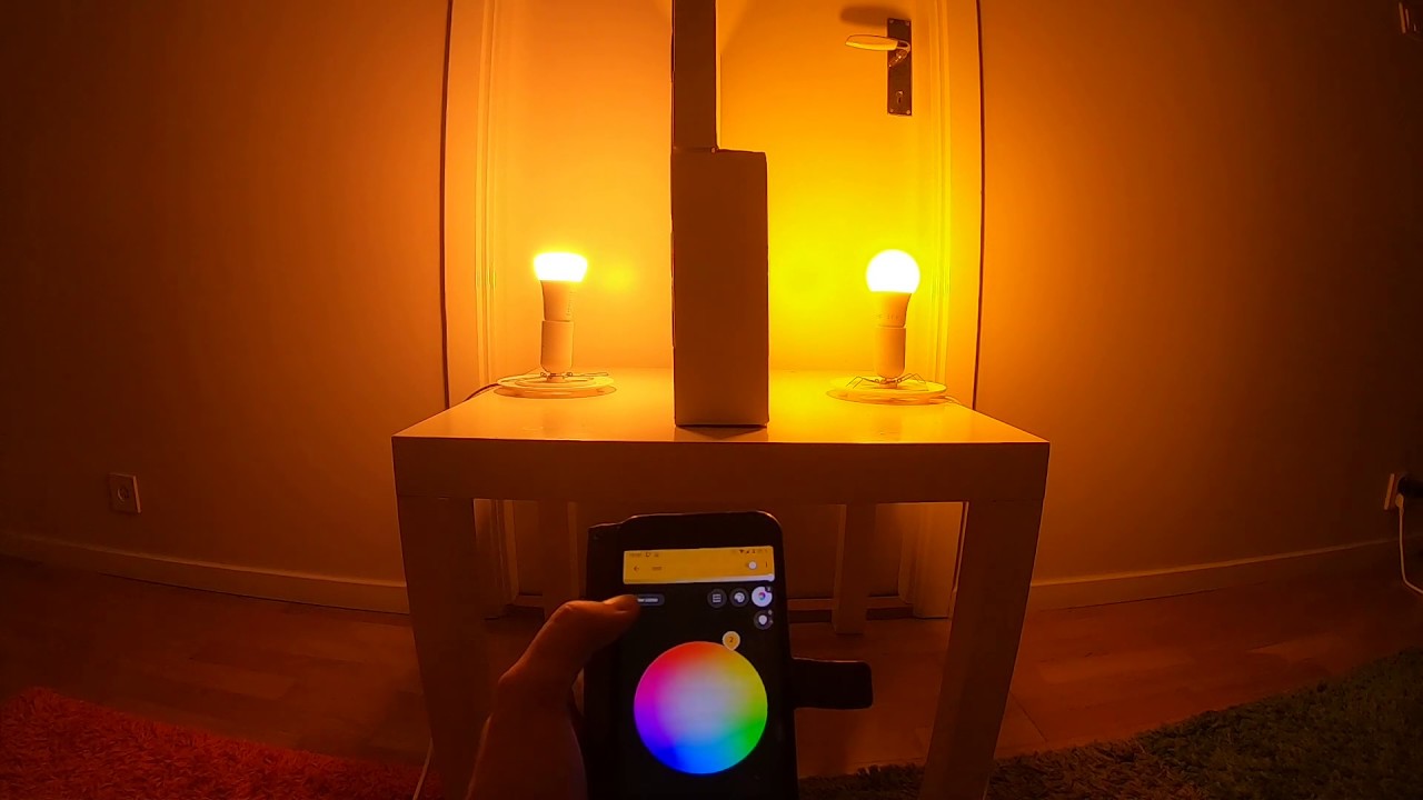 Quick RGB comparison between Philips Hue and IKEA Tr&aring;dfri using Hue Bridge