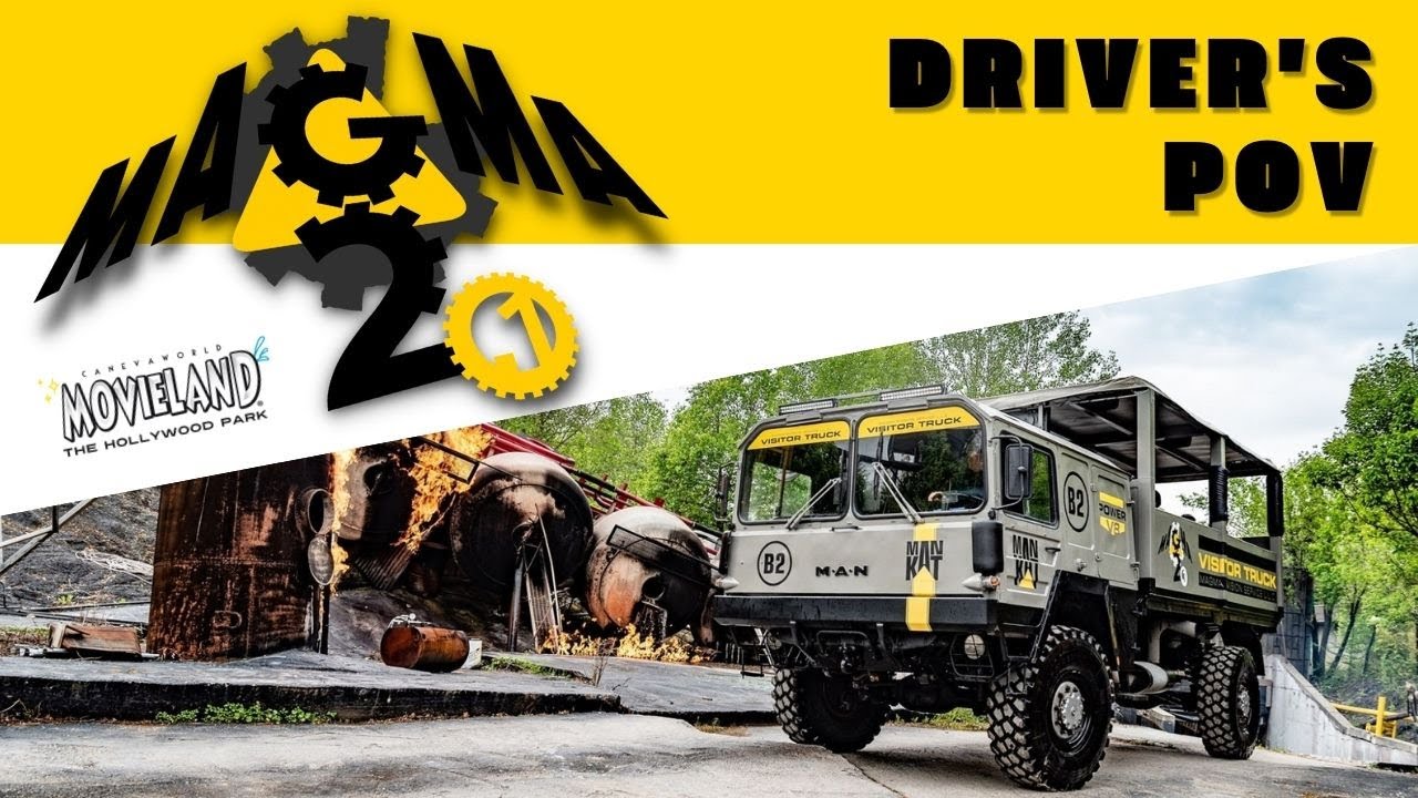MAGMA 2.1 EXCLUSIVE ONRIDE DRIVER'S POV - Movieland Park Italy @CanevaworldResortTV