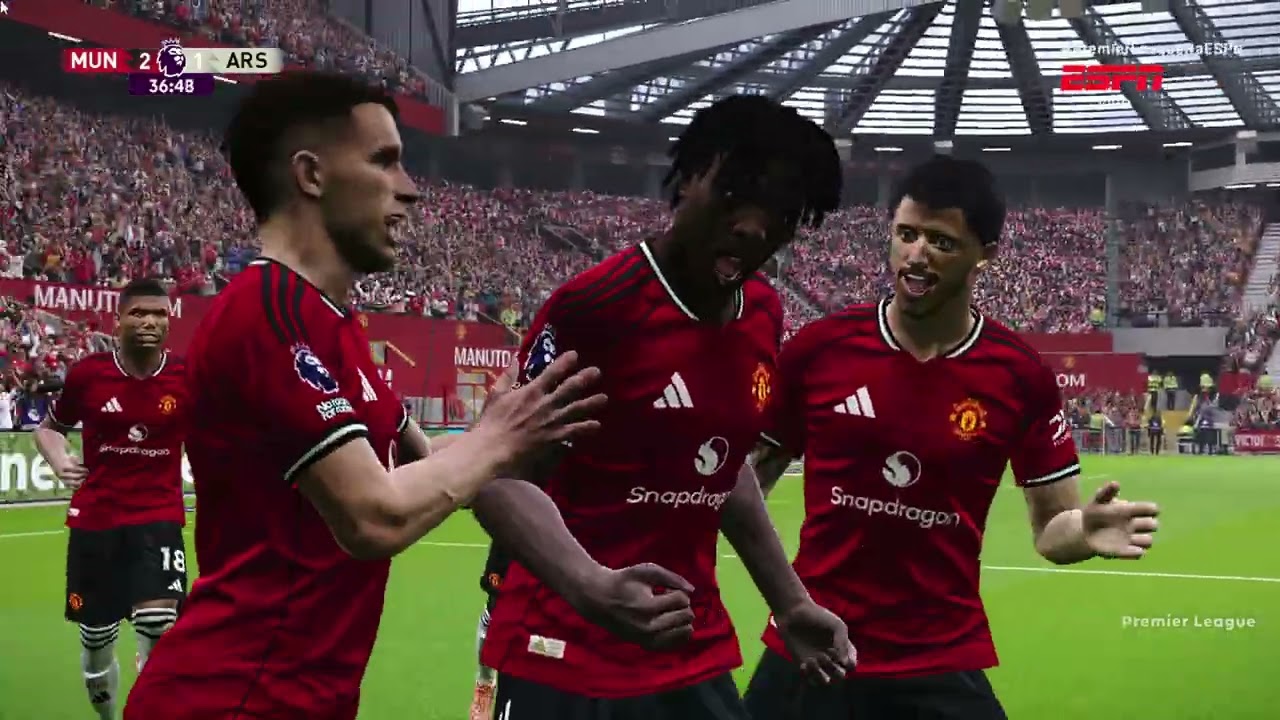 NONA PARTIDA DA PREMIER LEAGUE MANCHESTER UNITED X ARSENAL
