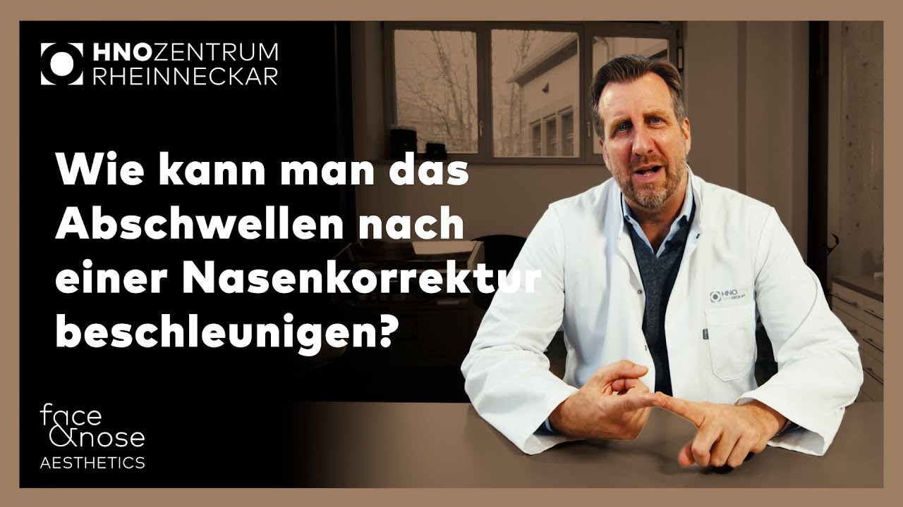 Nasenkorrektur | Frag Prof. Riedel | Wie kann man das Abschwellen nach einer OP beschleunigen?