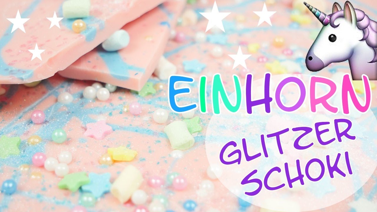Einhorn Schokolade I Glitzer 