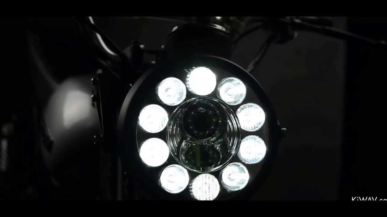 KiWAV - 7" LED High/Low Beam Headlamp with Position Lamp - NS2241 black