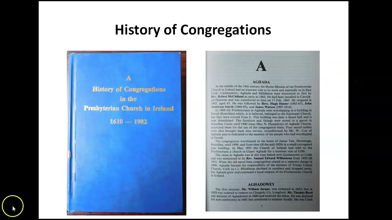 Tracing Your Presbyterian Ancestors in Ireland - Dr William Roulston