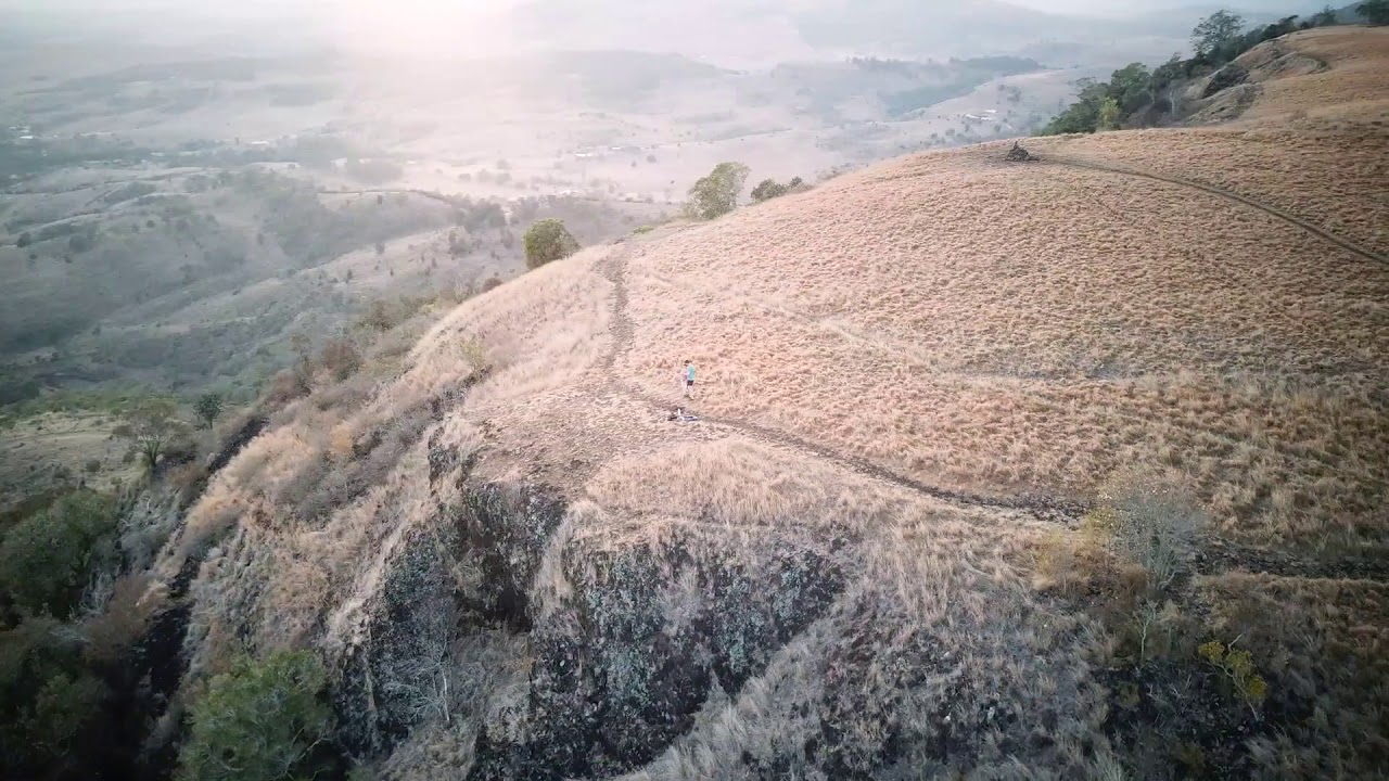 Drone footage on Tabletop Mountain, Toowoomba