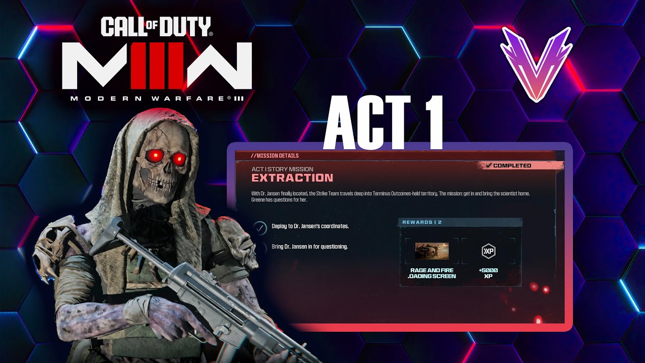 كود 20 المهمة 21 إجلاء من الطور 1 - Act 1 Extraction MW3