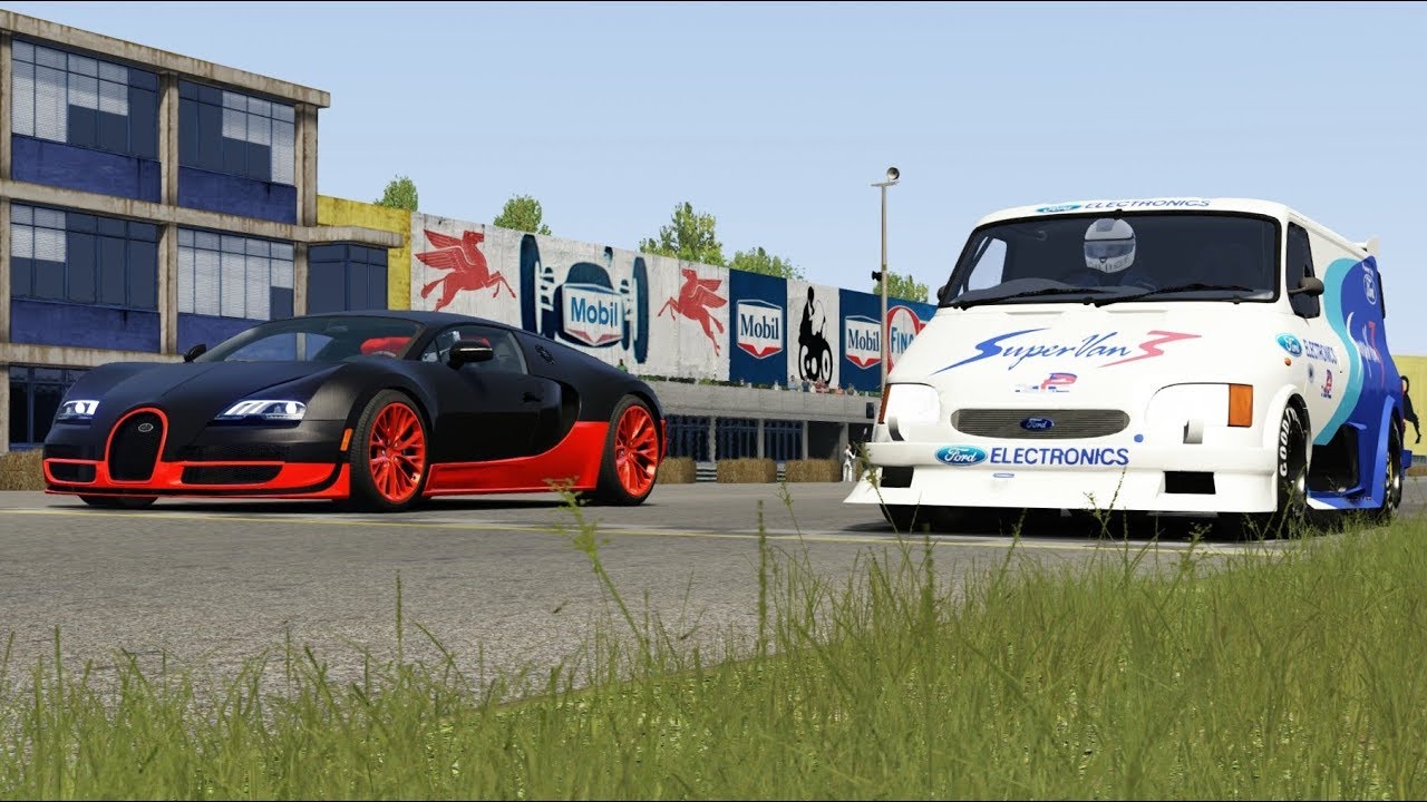Bugatti Veyron SS vs Ford Supervan III at Monza Full Course 1966