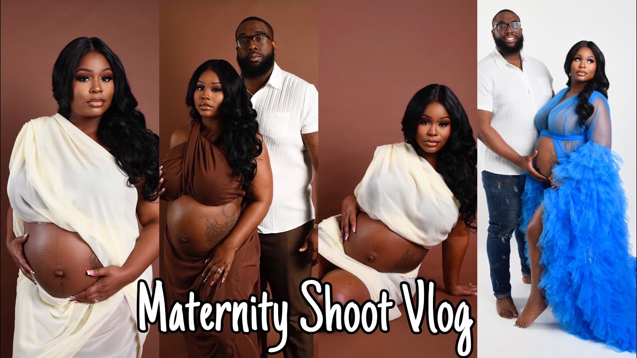 VLOG | BTS OF MY MATERNITY SHOOT AND MY WORK BABY SHOWER | QUEEN JA’VON