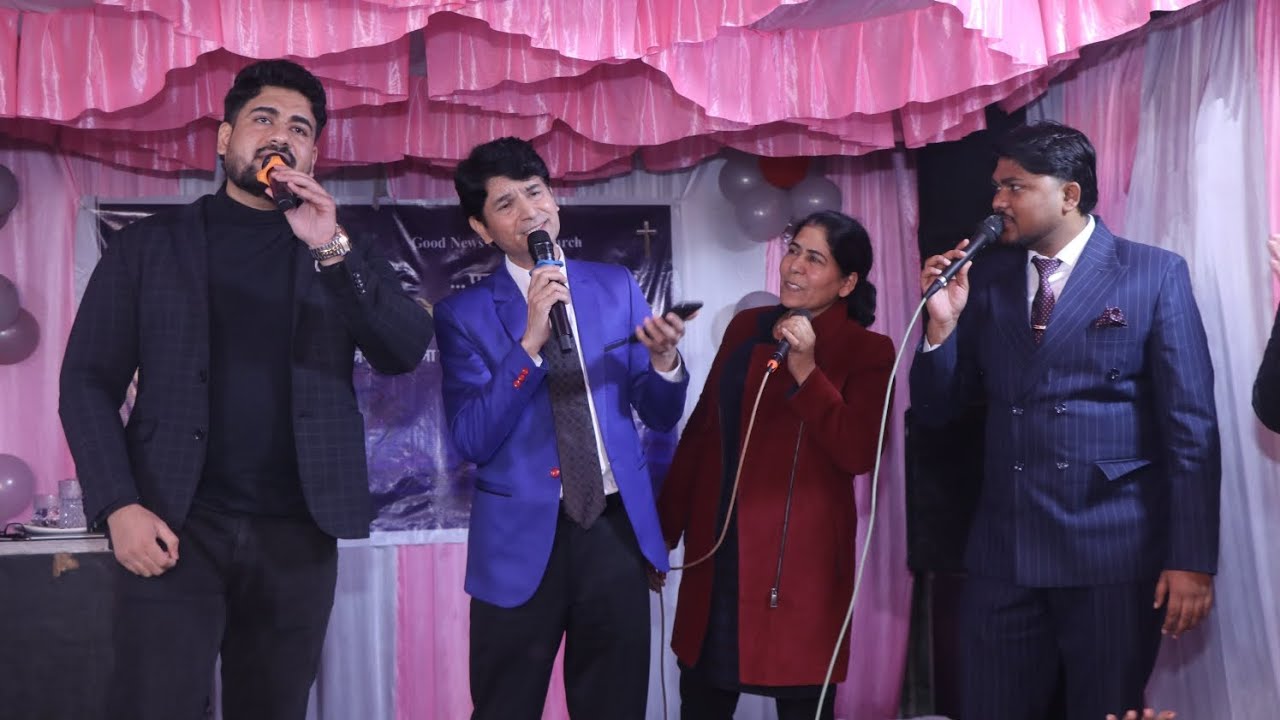 Khushiya manao by Gopal Masih Ji, Ankur Masih and Bobby Saab live at Good News Gospel Church