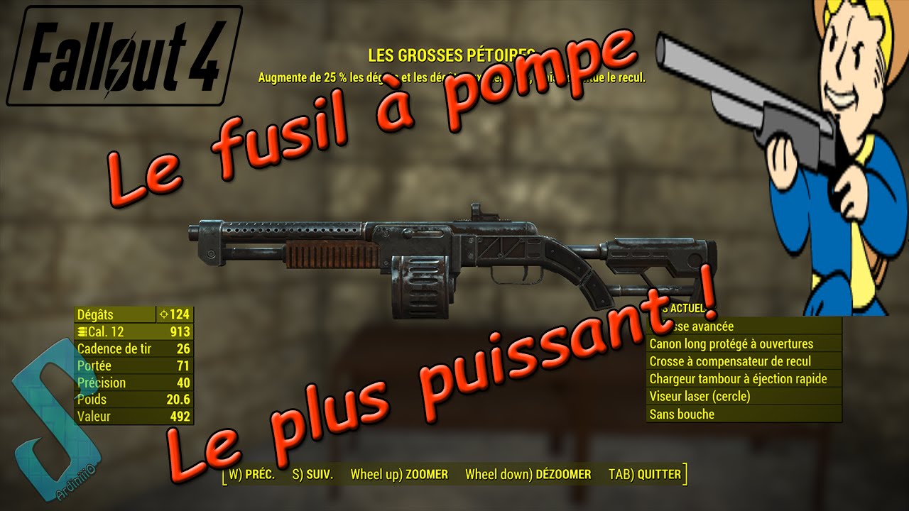 Fallout 4 : Le fusil à pompe le plus puissant ! [ Arme légendaire| Les grosses Pétoires]
