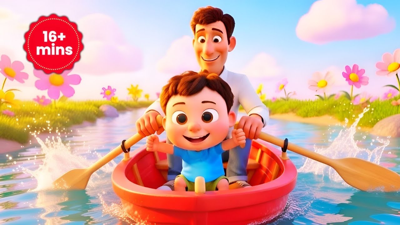 Row, Row, Row Your Boat & More! 🚣‍♂️🌊 16+ Minutes of Baby Songs & Rhymes