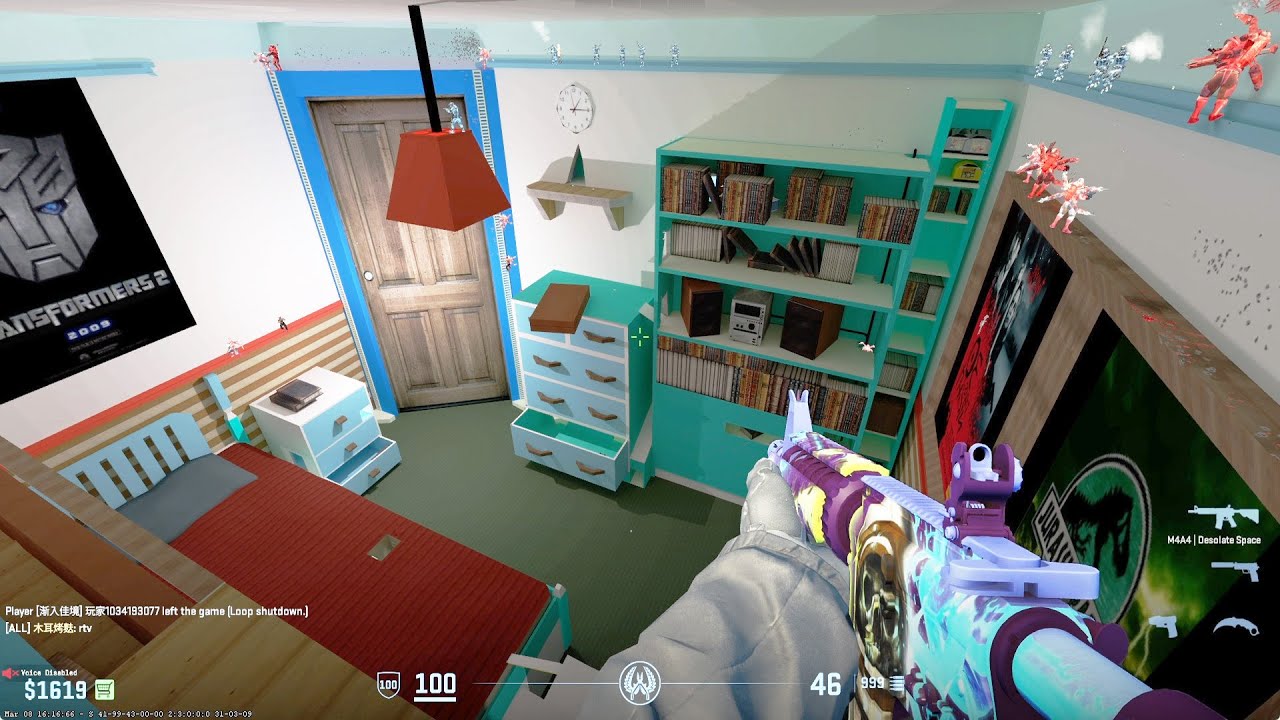 CS2 Zombie Survival Mod zm_miniature_room_csgo (zm_miniature_room_cs2)