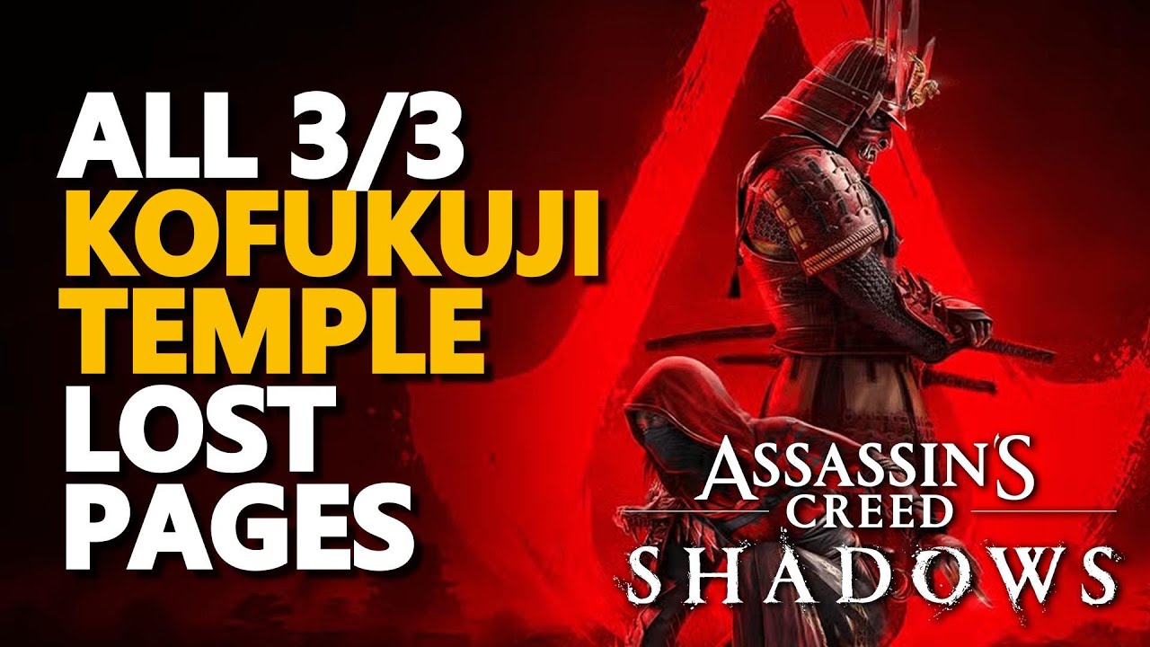 Kofukuji Temple All Lost Pages Assassin's Creed Shadows